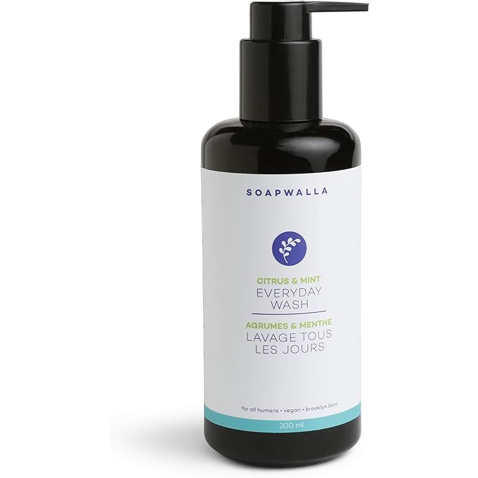 Soapwalla - Organic Citrus & Mint Everyday Wash | Natural, Clean Beauty (6.76 oz | 200 ml)